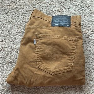 Brown Levi 511 Cords